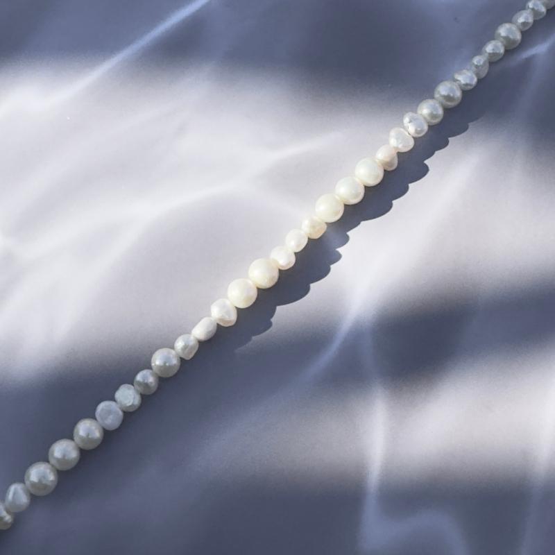 ephemeral エフェメラル “freshwater” baroque mix pearl necklace 