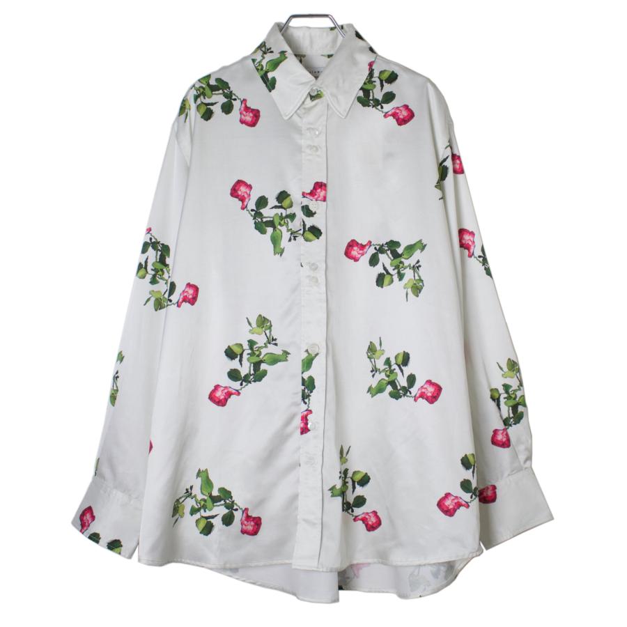 JIEDA ジエダ SHUN KOMIYAMA PHOTO SHIRT (WHITE) フラワー 総柄