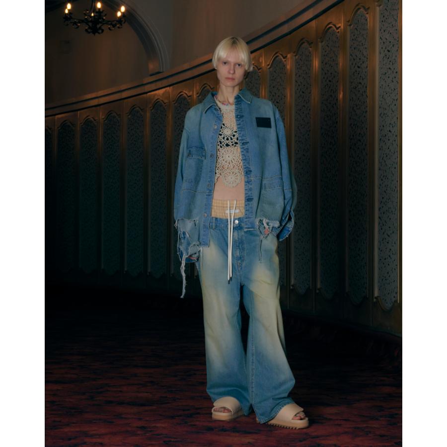 JIEDA ジエダ 23SS DAMAGE OVER DENIM SHIRT (INDIGO) ダメージデニム ...