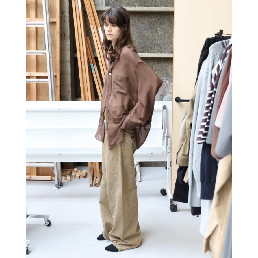 JieDa SALE 50%OFF JIEDA ジエダ 24SS OVER SIZE SHIRT (BROWN JieDa SALE 50%OFF JIEDA ジエダ 24SS OVER SIZE SHIRT (BROWN