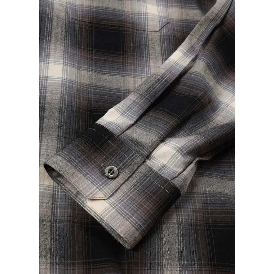 JieDa（ジエダ） 26SS CHECK OPEN COLLAR SHIRT (BLACK CHECK