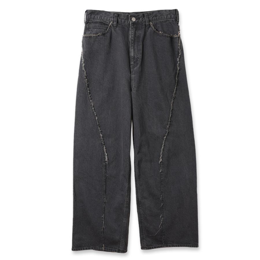 JieDa JIEDA ジエダ 24SS USED LOOSE FIT JEANS (BLACK) ルーズ 