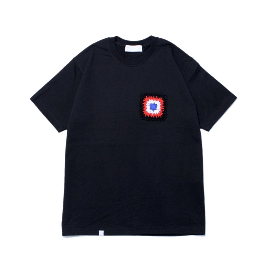 NEON SIGN ネオンサイン Double Crochet Pocket T-Shirts (RED/BLK 