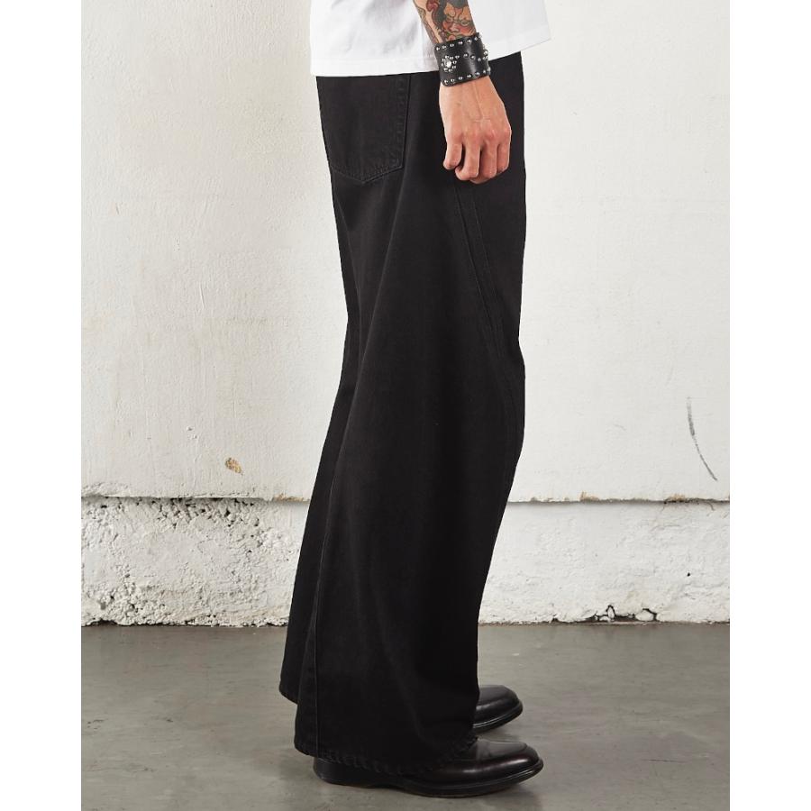 NVRFRGT ネヴァーフォーゲット 3D TWISTED WIDE LEG JEANS (FADED 