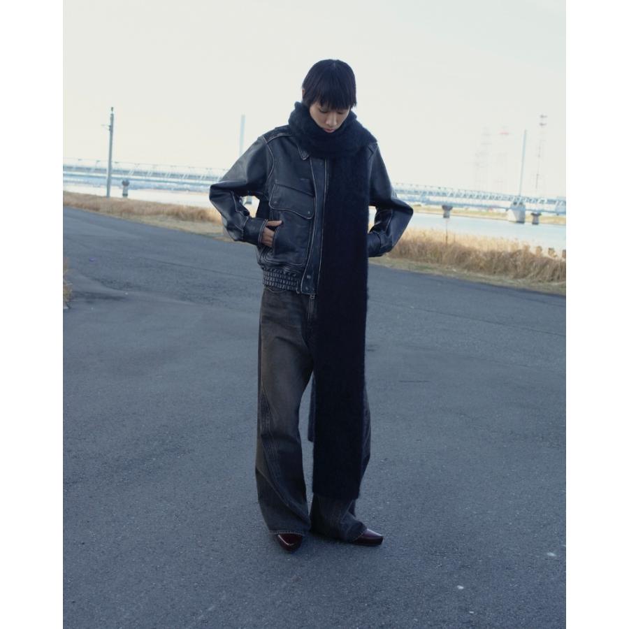 NVRFRGT ネヴァーフォーゲット 3D TWISTED WIDE LEG JEANS (MUD