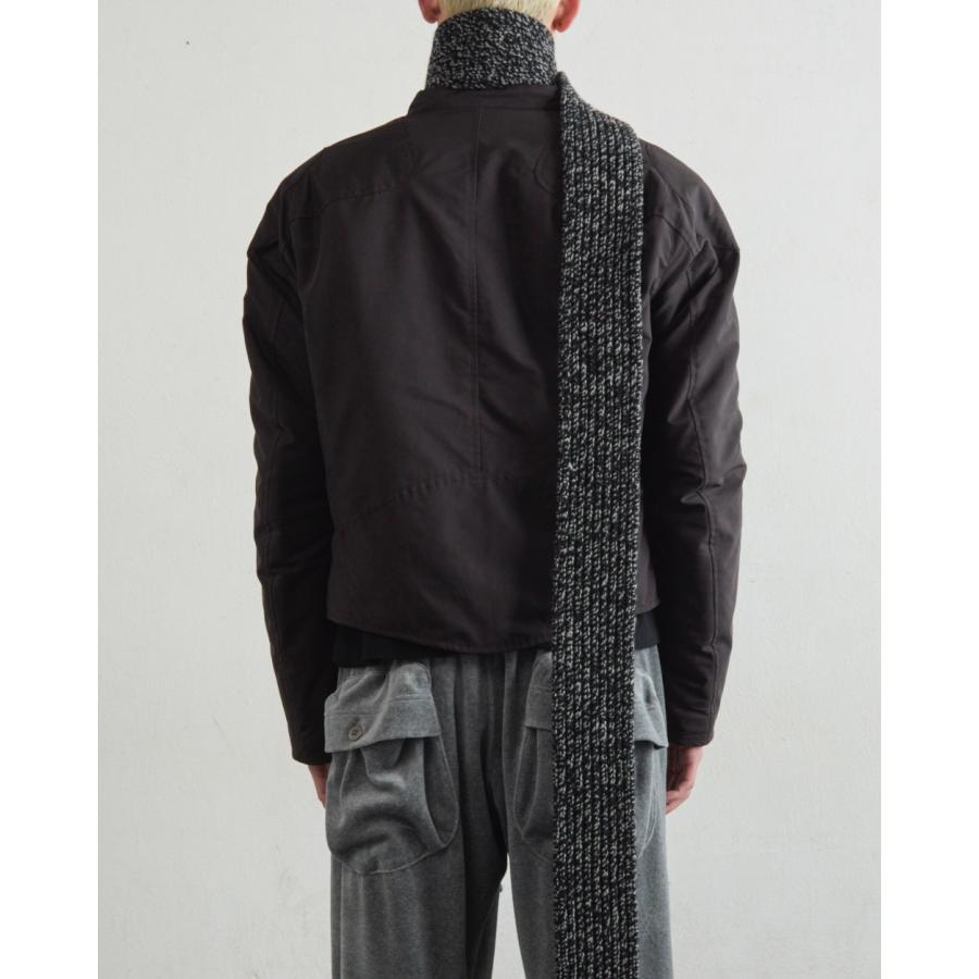 NVRFRGT ネヴァーフォーゲット 25AW PADDED MOTORCYCLE JACKET パデッドモーターサイクルジャケット 中綿ブルゾン シングルライダースジャケット