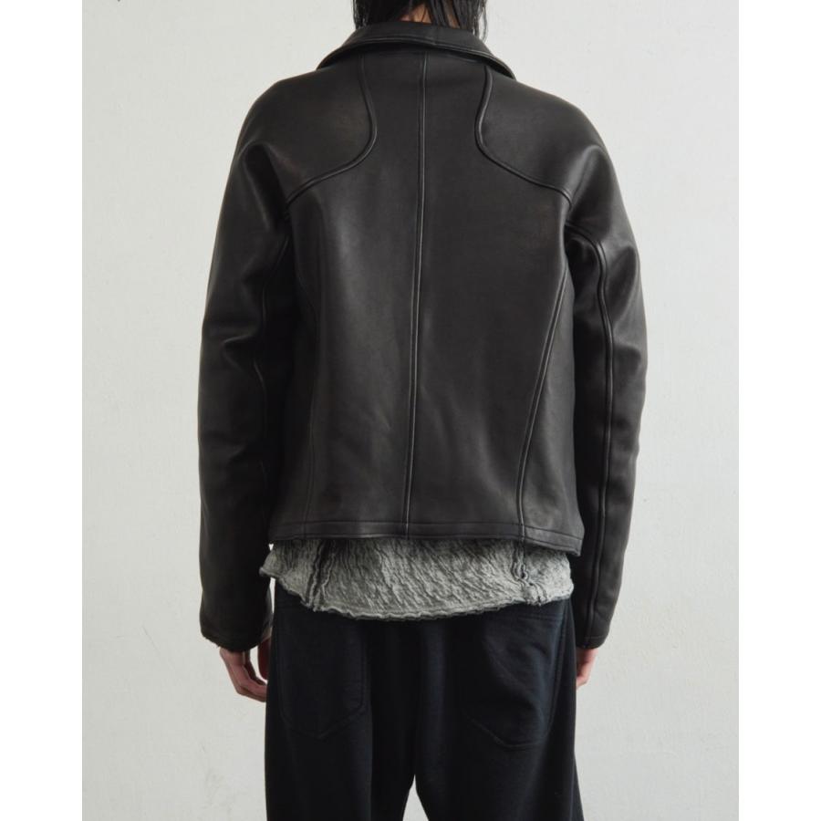 NVRFRGT（ネヴァーフォーゲット） 25AW LEATHER PANELED ZIP UP JACKET
