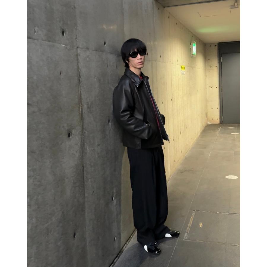 NVRFRGT（ネヴァーフォーゲット） 25AW LEATHER PANELED ZIP UP JACKET