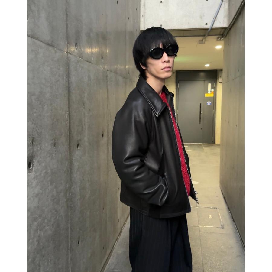 NVRFRGT（ネヴァーフォーゲット） 25AW LEATHER PANELED ZIP UP JACKET