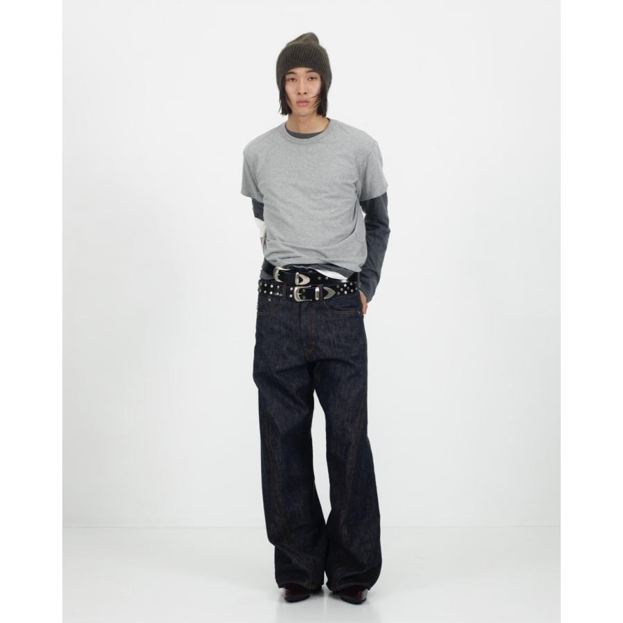 NVRFRGT ネヴァーフォーゲット “3D TWISTED JEANS NVRFRGT(ネバーフォーゲット) | グラフペーパー,フレッシュ