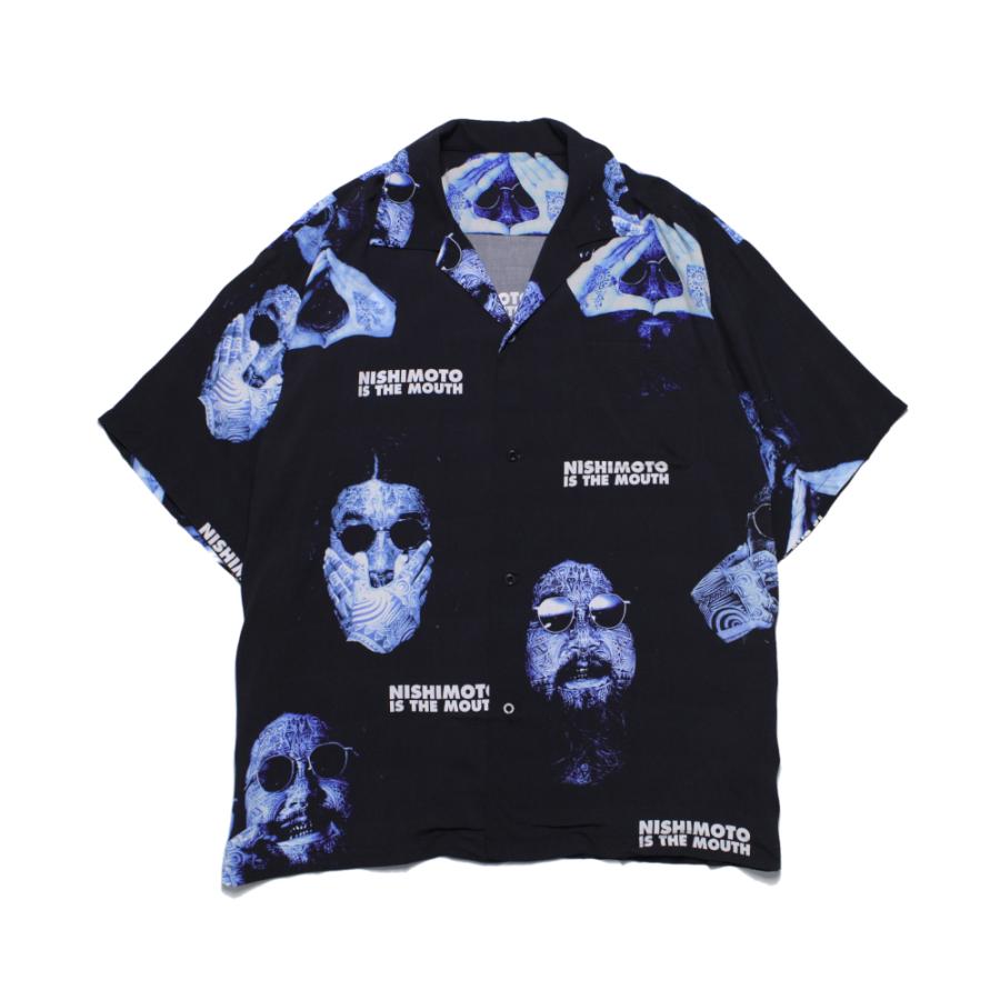 NISHIMOTO IS THE MOUTH ニシモトイズザマウス FACES HAWAIIAN SHIRT 