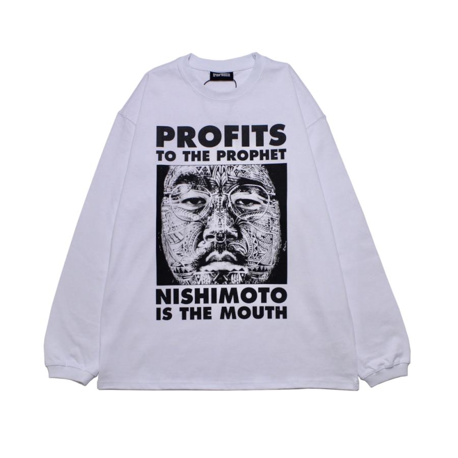 NISHIMOTO IS THE MOUTH ニシモトイズザマウス P2P L/S TEE WHITE T