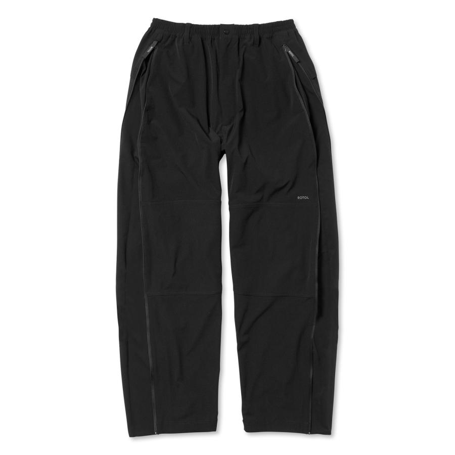 ROTOL ロトル TWIST ZIP TECH TRACK PANTS (BLACK) ツイスジップテック 