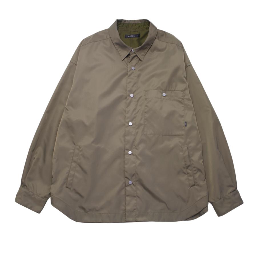 UNUSED ROTOL ロトル SNAP BUTTON NYLON SHIRT (USED) スナップボタン  