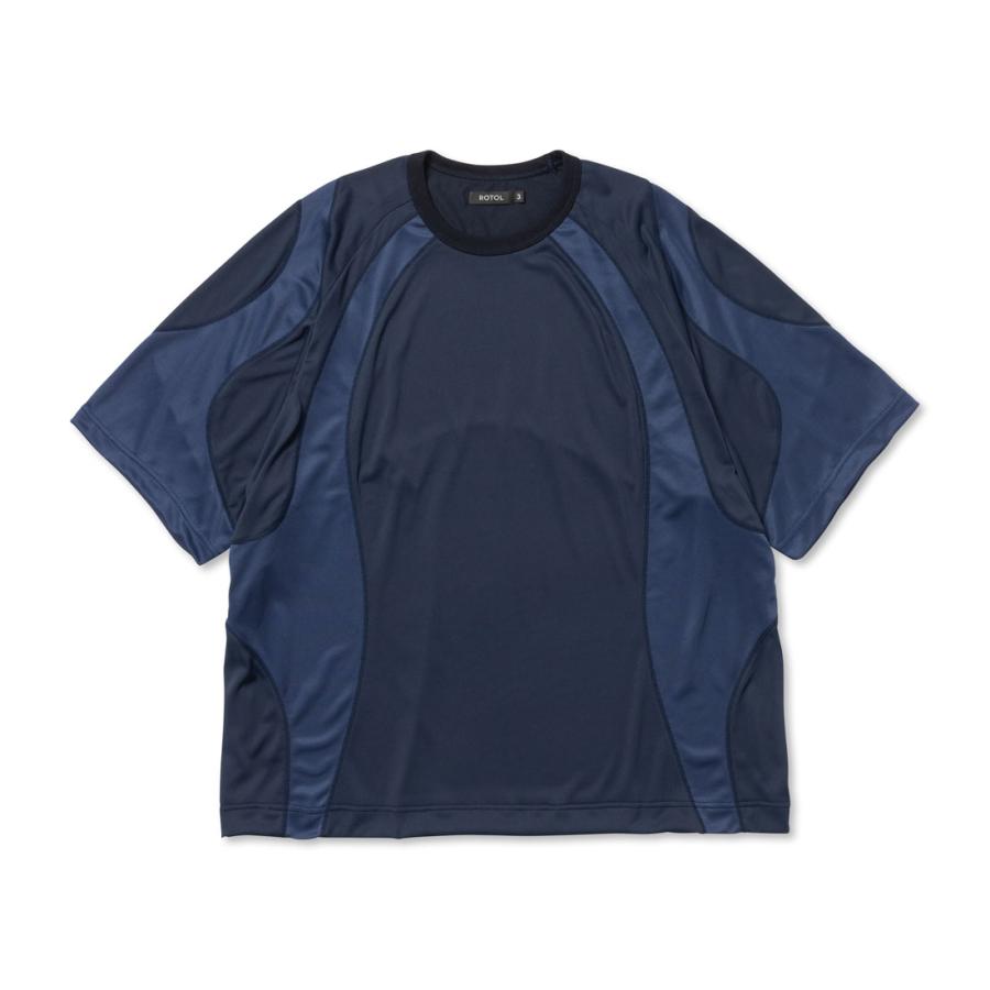 45rpm ネイビー Vネック Tシャツ 半袖 45R 45rpm 藍染グラデーションVネックTシャツ 紺他3 【メンズ