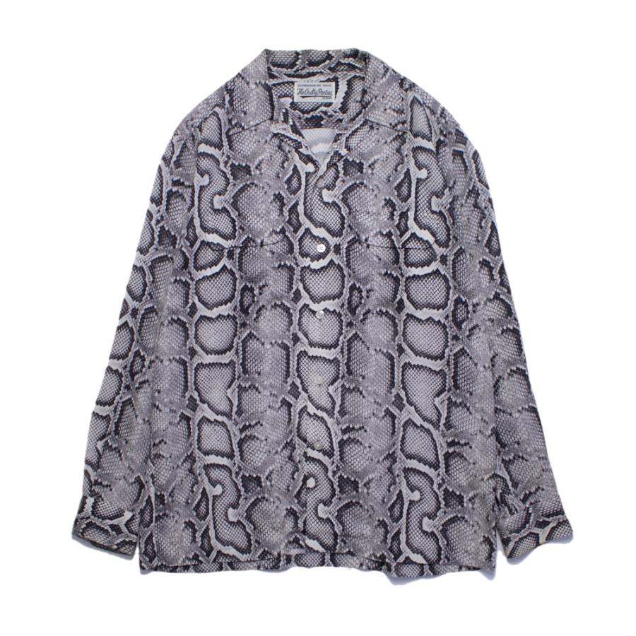 WACKO MARIA ワコマリア PYTHON HAWAIIAN SHIRT L/S (USED) 蛇 WACKO MARIA ワコマリア PYTHON HAWAIIAN SHIRT L/S (USED) 蛇