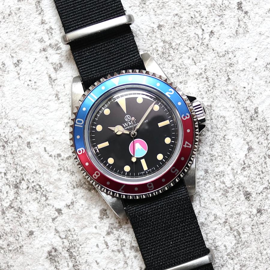 WMT WATCH】MT.Fuji / R.M. Pepsi Diver 腕時計 メンズ おしゃれ WMT WATCH】MT.Fuji / R.M. Pepsi Diver 腕時計 メンズ おしゃれ