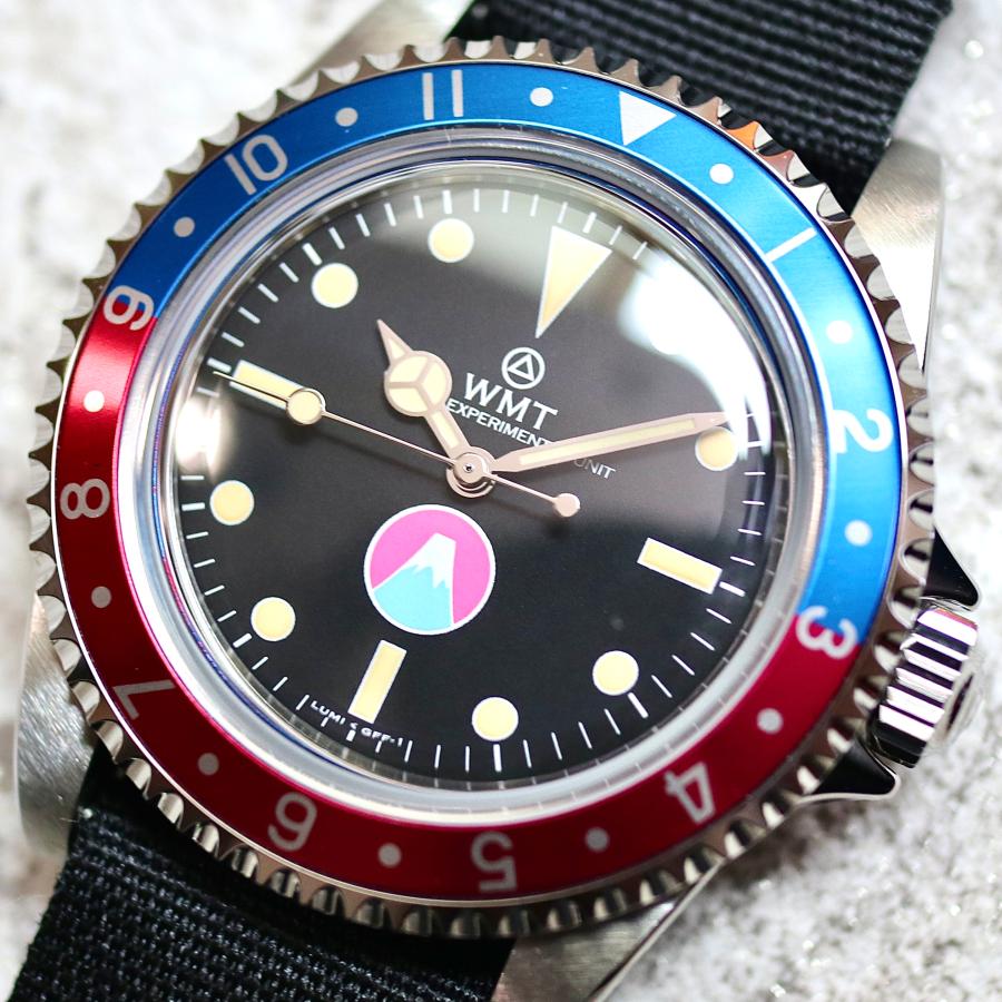 WMT WATCH】MT.Fuji / R.M. Pepsi Diver 腕時計 メンズ おしゃれ WMT WATCH】MT.Fuji / R.M. Pepsi Diver 腕時計 メンズ おしゃれ