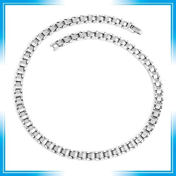 一番人気物 肩こりネックレス レディース メンズ チタン ネックレス ゲルマニウム 61粒 純度99 99 1 3日以内に発送 人気 ファッション 高級感 レディースアクセサリー Services Luthercare Com