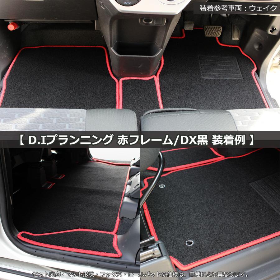 シエンタ(車) トヨタ シエンタ 7人乗り フロアマット 赤フレーム DX黒 