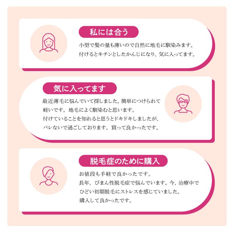 アデランス ウィッグ 部分ウィッグ 人毛 女性 かつら 頭頂部 7日間返品 