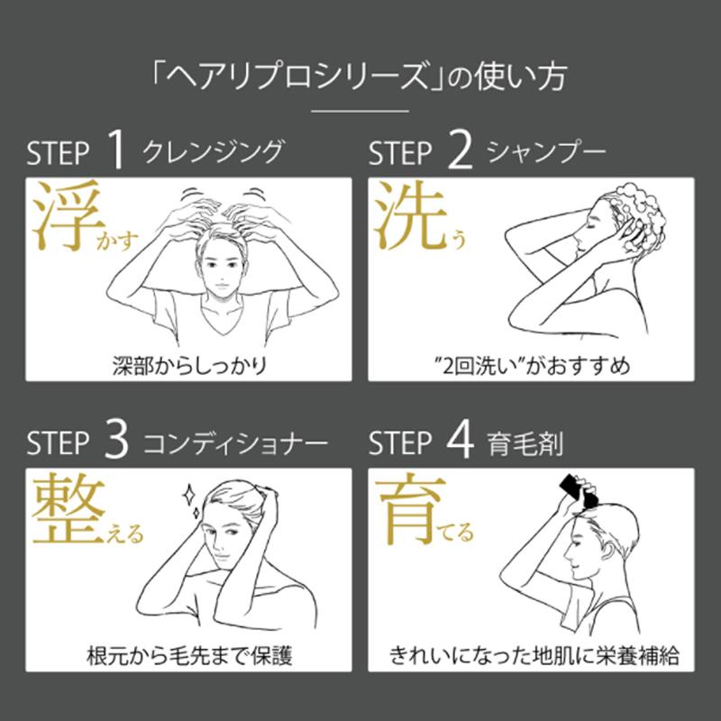 セール開催中 対象商品P10倍 シャンプー メンズ 薬用 3本セット 男性 育毛 スカルプ ヘアリプロ 薬用 ギガオイリー 脂性肌 育毛 メントール_8