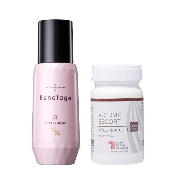 アデランス 育毛セット ボリュームエスコート サプリ ＆ 薬用育毛剤  