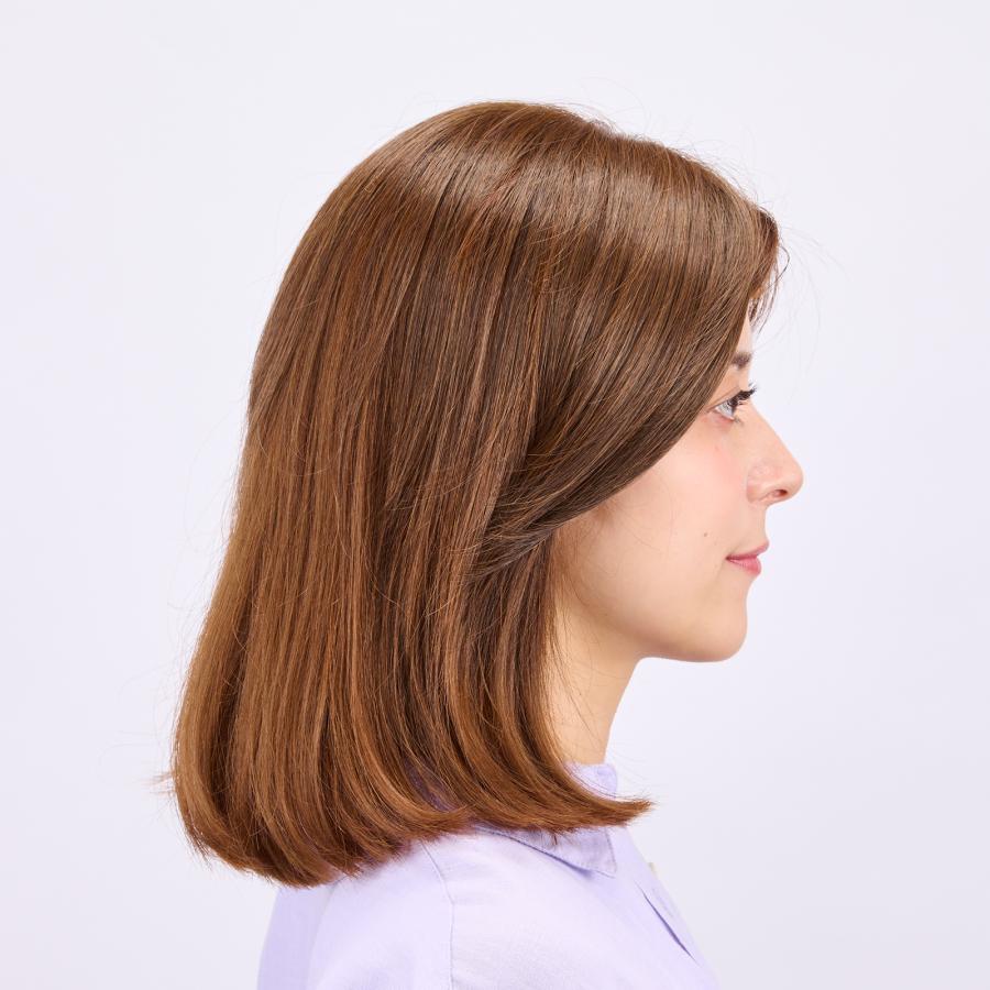アデランス ポイントウイッグ 部分ウィッグ ボブ 前髪なし ストレート
