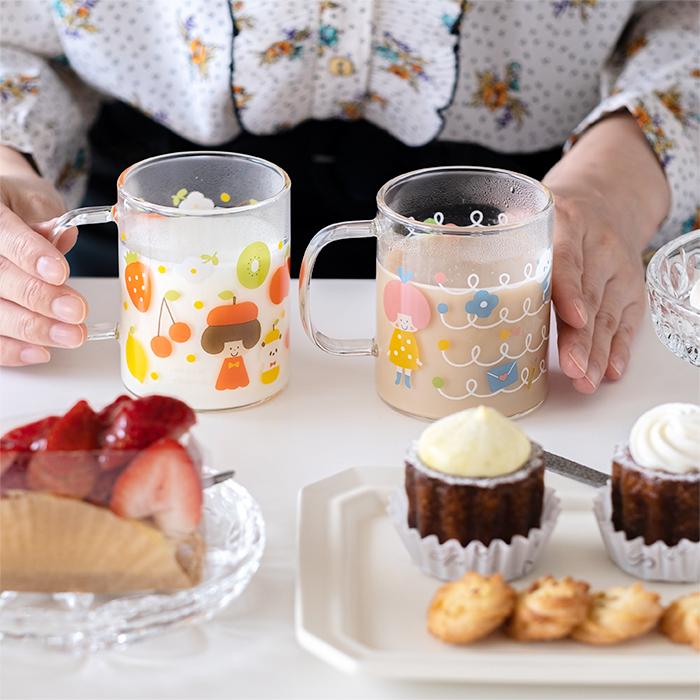 ADERIA マグカップ ティーカップ 270ml レンジ対応 耐熱ガラス ADERIA マグカップ ティーカップ 270ml レンジ対応 耐熱ガラス
