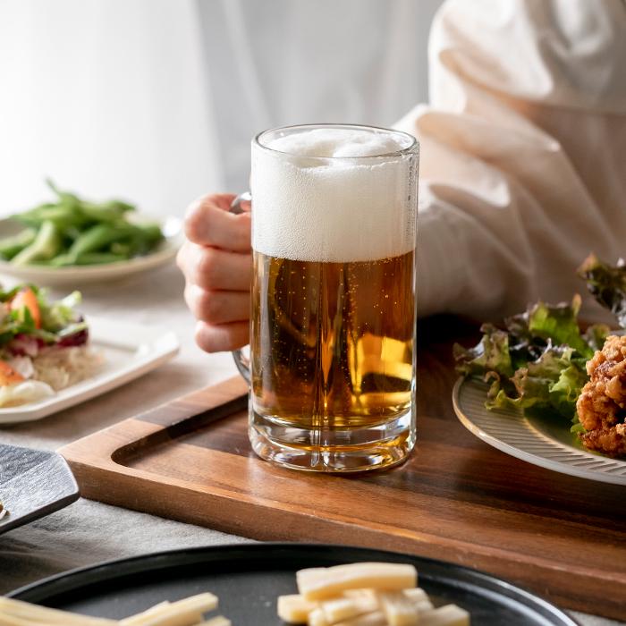 アデリアグラス　ビールジョッキ5個　皿3枚 ADERIA 食洗機対応 ビールジョッキ ビールグラス ビアグラス ビア