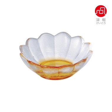 津軽びいどろ 彩潤花 浅鉢 6個入 鉢 ガラス食器 手作り 石塚硝子