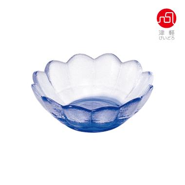 津軽びいどろ 彩潤花 浅鉢 6個入 鉢 ガラス食器 手作り 石塚硝子