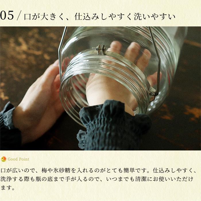保存容器 ガラス ガラス容器 キャニスター おしゃれ 【 アデリア 復刻梅びん 3L レードル付 日本製 】 保存瓶 保存びん 梅びん 果実酒 | ADERIA | 08