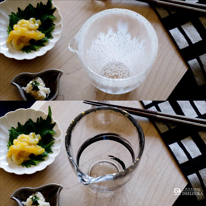 津軽びいどろ 徳利 片口 金箔入 250ml アデリア 日本製 1個箱入