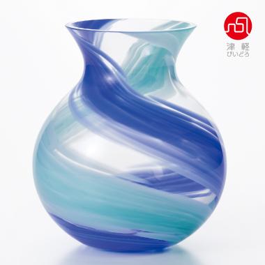 津軽びいどろ 花瓶 花びん フラワーベース 花器 おしゃれ ガラス 【 花