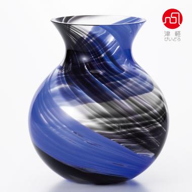 津軽びいどろ 花瓶 花びん フラワーベース 花器 おしゃれ ガラス 【 花