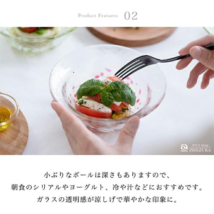 津軽びいどろ サラダボウル 津軽自然色りんご アデリア 日本製 化粧箱