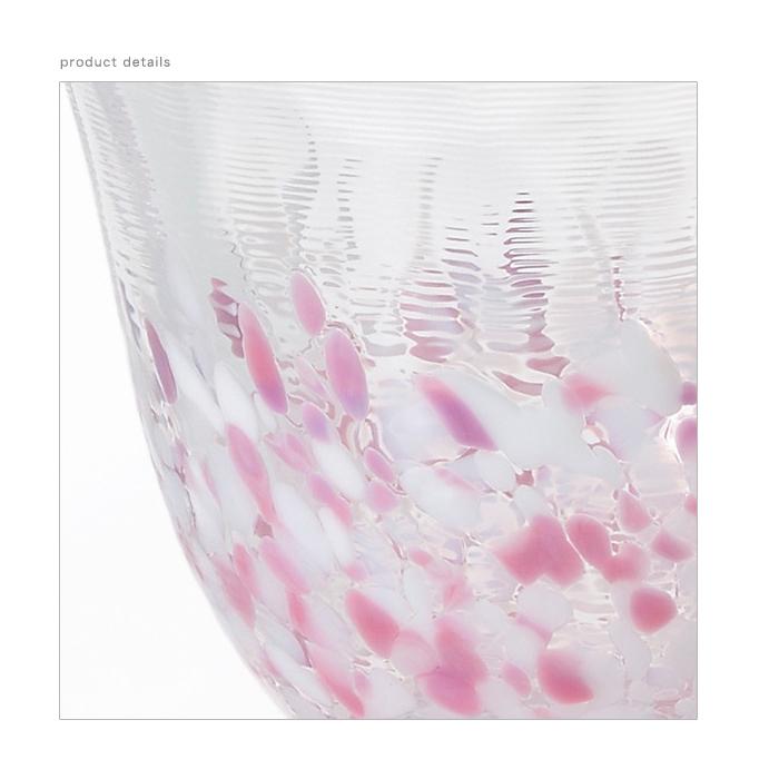 津軽びいどろ 盃 さくらさくら sakura 90ml ピンク ガラス アデリア