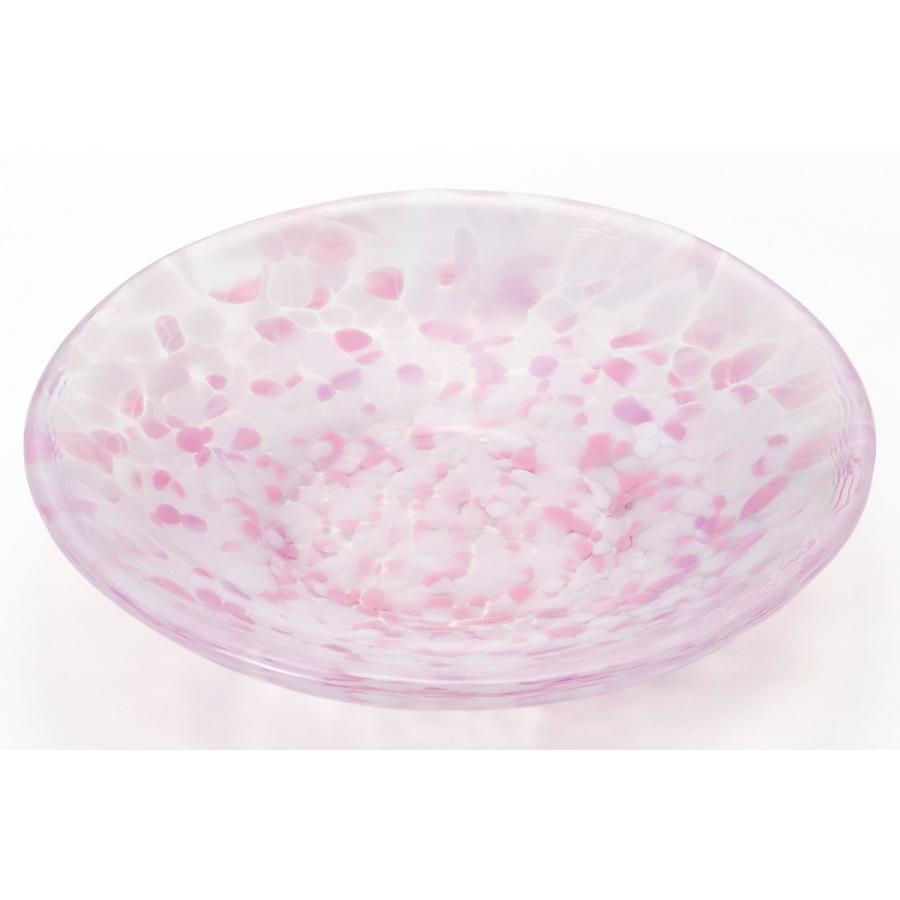 津軽びいどろ 皿 さくらさくら sakura 豆皿 ピンク アデリア 日本製