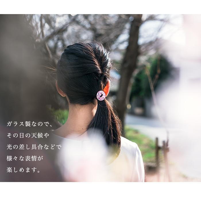 津軽びいどろ ヘアゴム おしゃれ ヘアアクセサリー 子供 リボン