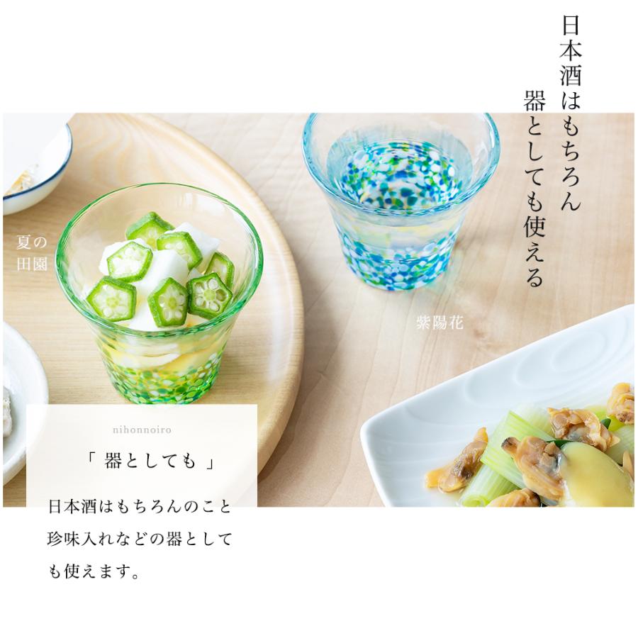 津軽びぃどろ　吹きガラス　カラフェ　　デキャンタ　水差し　首巻き　民藝 津軽びいどろ 爆買 盃 にほんの色ふうけい 75ml 日本製 化粧箱
