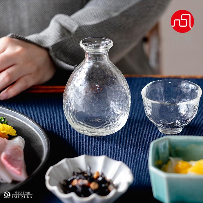 津軽びいどろ 徳利 190ml 耐熱ガラス レンジ対応 熱湯対応 日本製 1個