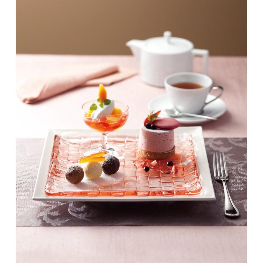 津軽びいどろ ダブルエフ クロス スクエア プレート スクエア240CP