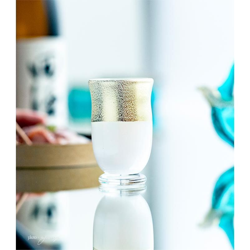 津軽びいどろ 盃 50ml 12ヵ月コレクション 12月 冬銀河 日本製 1個箱入