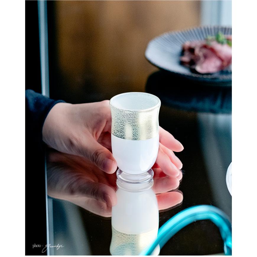 津軽びいどろ 盃 50ml 12ヵ月コレクション 12月 冬銀河 日本製 1個箱入