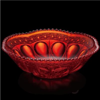 ADERIA 赤の器 中鉢 赤 2個入 bowl 食器 手作り お祝 還暦 クリスタル