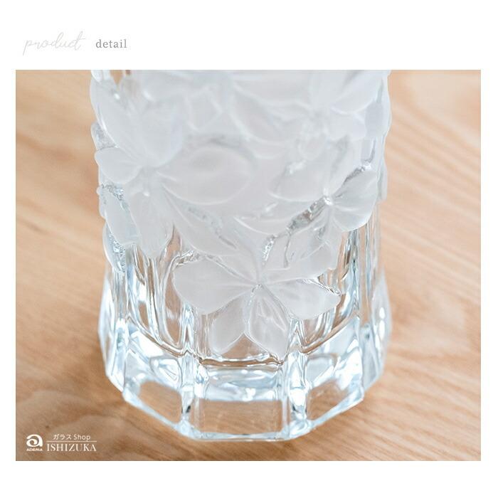 ADERIA アデリア 花瓶 蘭柄花器 大 クリスタルガラス製 日本製 1個箱入