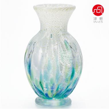 津軽びいどろ 花瓶 花びん フラワーベース 花器 おしゃれ ガラス