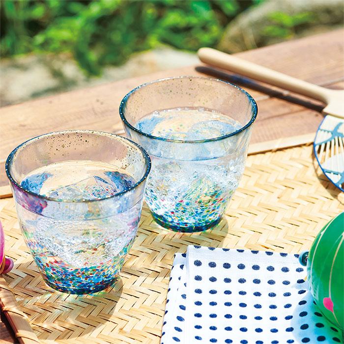 津軽びいどろ 盃 MATSURI まつり金彩 ぐいのみ 日本製 化粧箱入 | 人気