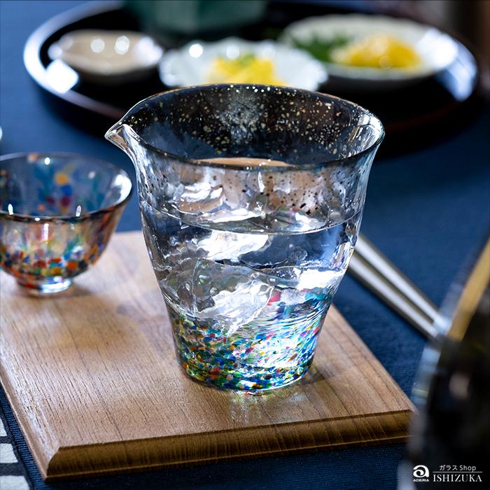 津軽びいどろ 徳利 片口 280ml MATSURI まつり金彩片口 金箔入 日本製